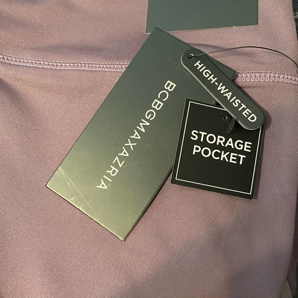 BCBGMAXAZRIA LEGGINGS YOGA PILATES GYM PANTS * - Picture 4 of 5